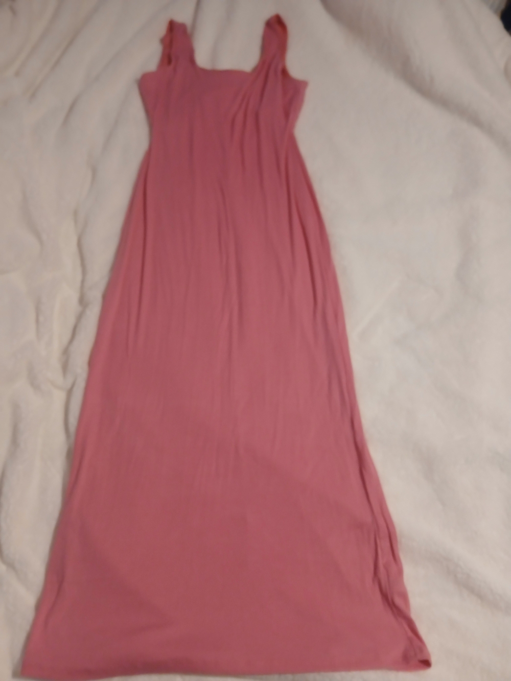 Heart Hips Pink Sleeveless Maxi Dress